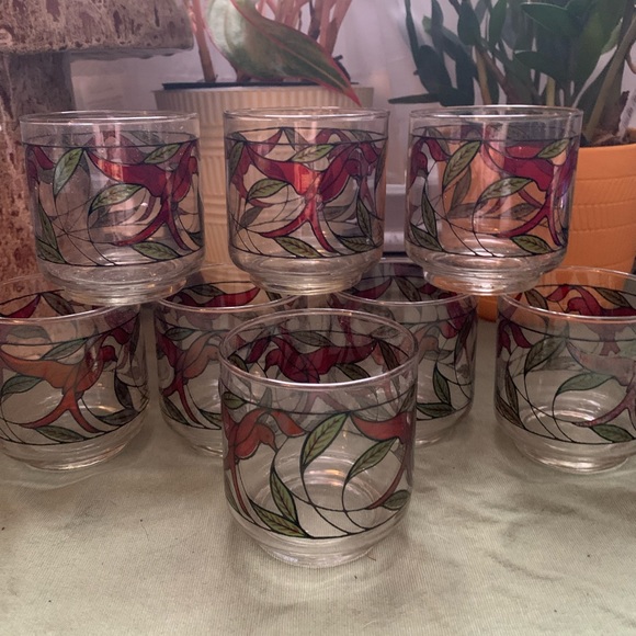 Libbey Dining Rare Vintage 97s Hostess Glassware 8pc 8oz Glass Set Poshmark